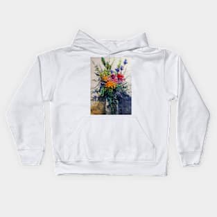 #floralexpression watercolor06 Kids Hoodie